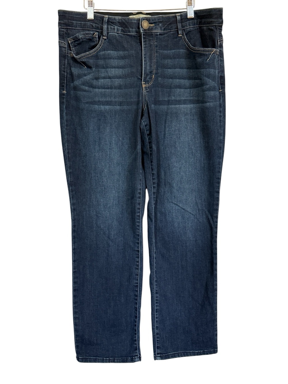 Democracy Ab Solution Jeans Women’s 16 Dark Wash Straight Leg Stretch Denim